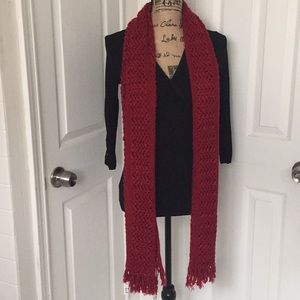 NWOT LOFT Soft Red Scarf